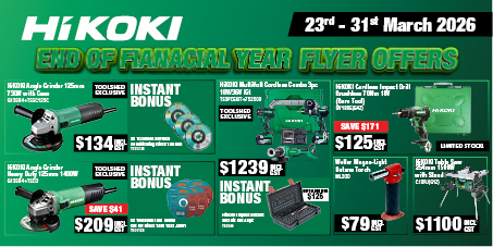 Hikoki Offers 23 - 31 March 2026 